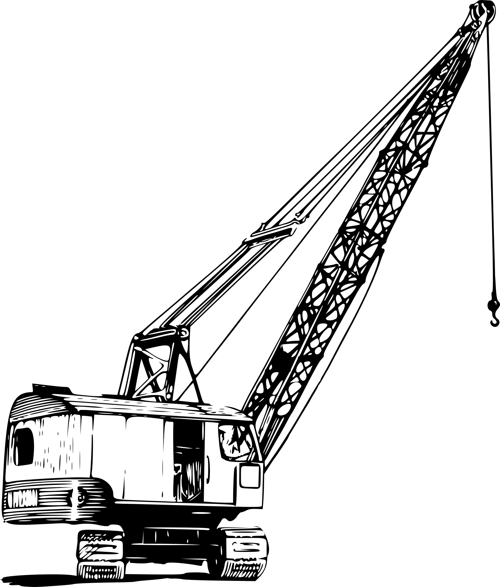 dźwig w tle